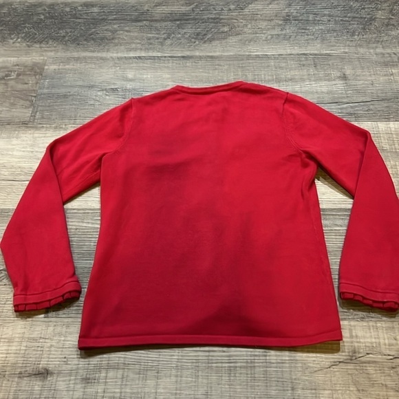 Vineyard Vines Red lightweight cardigan girls size 7-8 - Picture 5 of 8